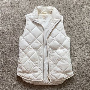 J crew quilted puffer vest